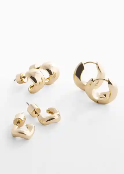 Pendientes Tessa Oro Talla 99 Mujer Mango