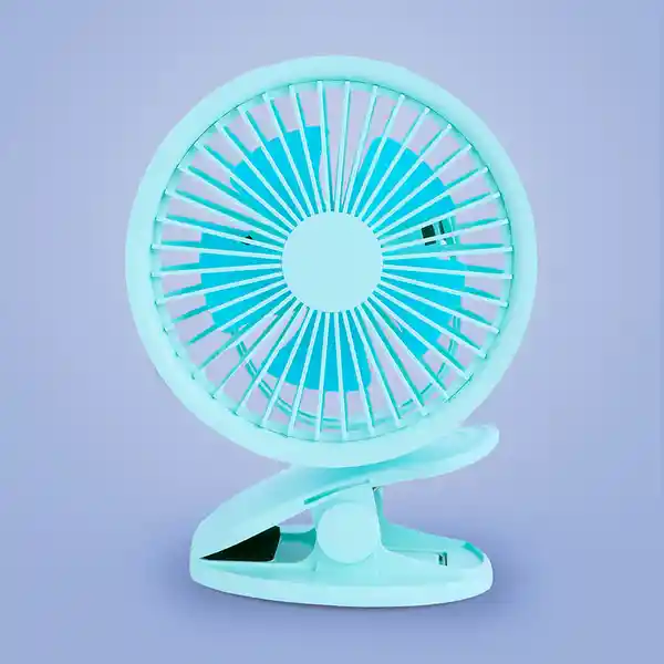 Ventilador de Escritorio Mini Con Clip Azul Miniso