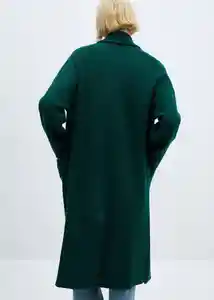 Abrigo Ringo Verde Talla S Mujer Mango