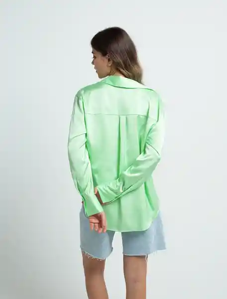 Camisa Nuz Mujer Verde Braña Claro Talla S 512F383 Naf Naf