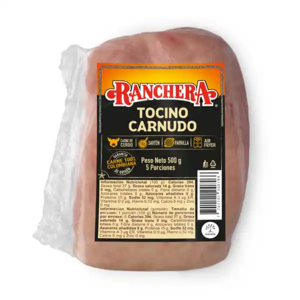 Ranchera Tocino de Cerdo Carnudo