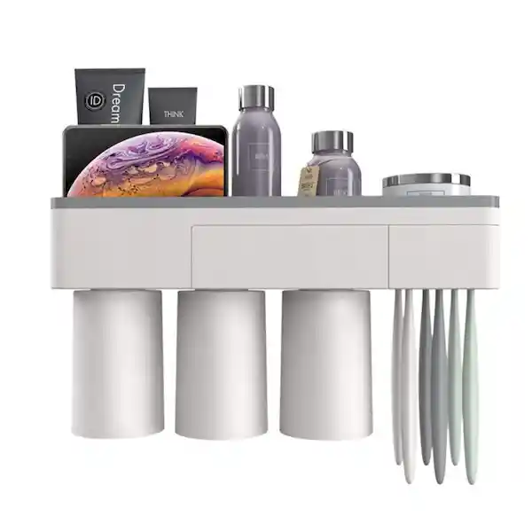 Organizador De Cepillos Soporte Para Baño Con Vasos