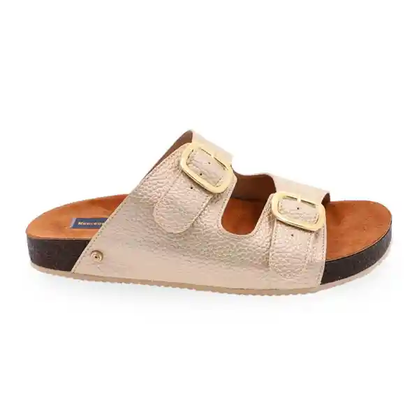 Sandalias Hebilla Champagña Talla 35