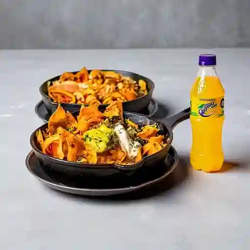 Combo Nachos de la Casa + Quatro Original 400ML
