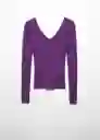 Jersey Olimpica Morado Talla XL Mujer Mango