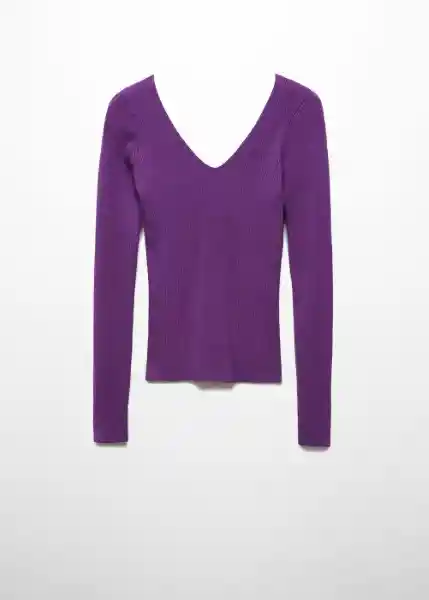Jersey Olimpica Morado Talla XL Mujer Mango