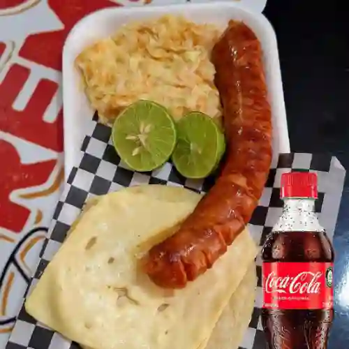 Combo Chorizo de Cerdo + Bebida 400Ml