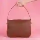 Bolso Crossbody Clasico Tipo Piel Texturizado Café Miniso