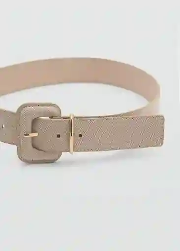Cinturón Lina Beige Talla S Mujer Mango