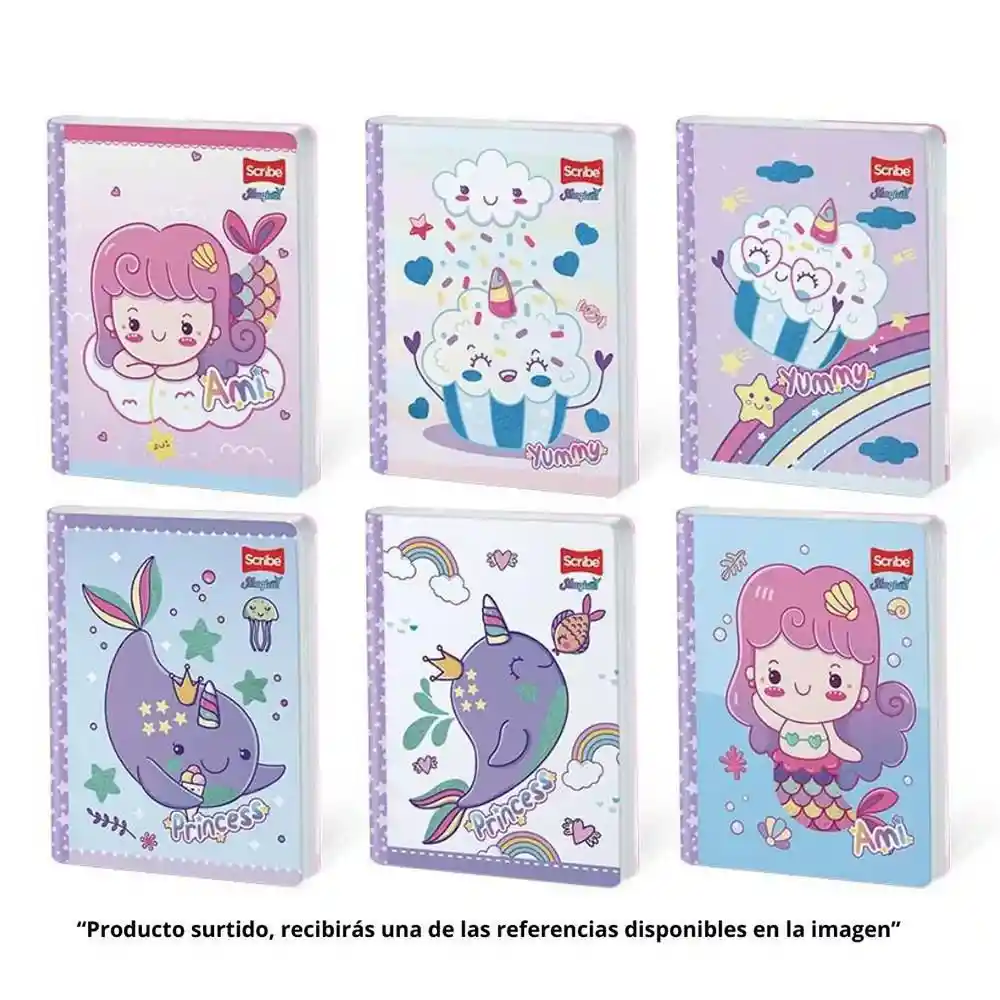 Scribe Cuaderno Cosido Rayado Magical 50 Hojas