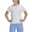 Adidas Camiseta Tr-Es Crew T Blanco Para Mujer Talla L