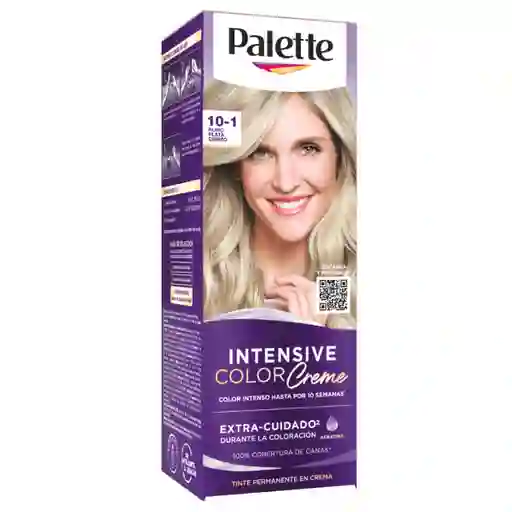 Tinte Palette Color Creme 10-1 Rubio Plata Cenizo