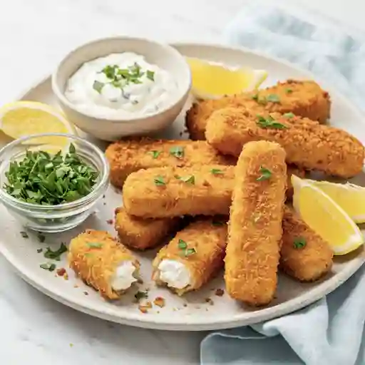 Dedos de pescado apanado x5