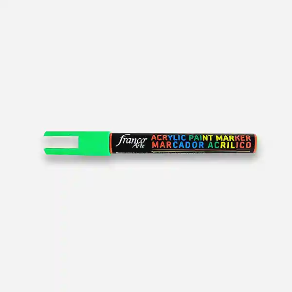 Acrylic Paint Marker Marcador Acrílico Fluorescente Verde (F05)