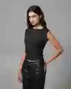 Camiseta Mujer Negro M 202G016_NEG194004 Rifle