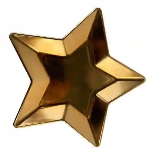 Plato Decorativo Estrella Dorada 1807900303 Finlandek