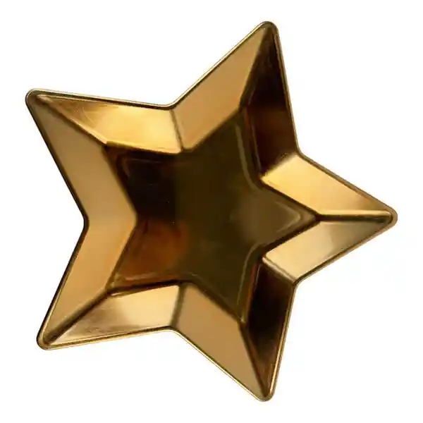Plato Decorativo Estrella Dorada 1807900303 Finlandek