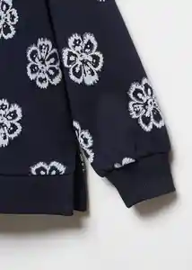 Buzo Sudadera Tai Navy Talla 12 Niñas Mango