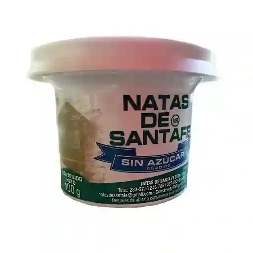 Natas De Santafe postre de nata sin azucar