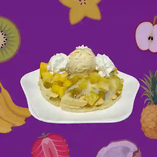 Waffle Frutos Amarillos