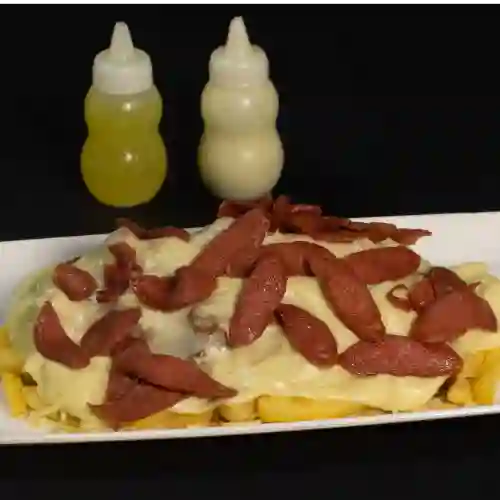 Salchipapa Especial Mixta Sin Gratin