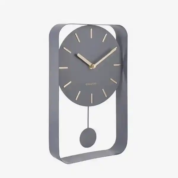 Present Time Reloj Pared Péndulo Gris
