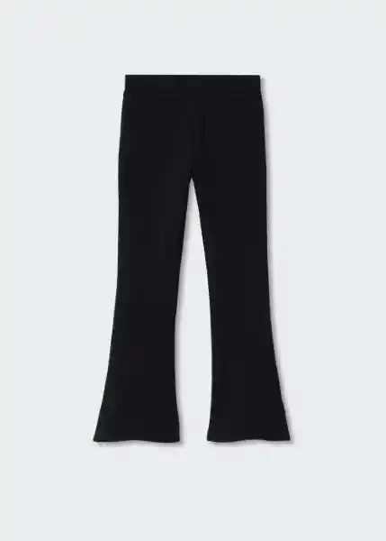 Leggings Flaret Negro Talla 08 Niñas Mango