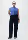 Blusa Noeli Azul Talla S Mujer Mango