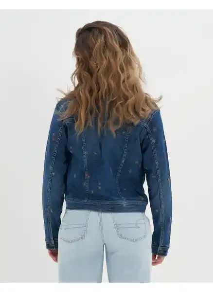 Chaqueta Mujer Azul Talla X-SMALL American Eagle