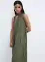 Vestido Turmalin-A Khaki Talla S Mujer Mango