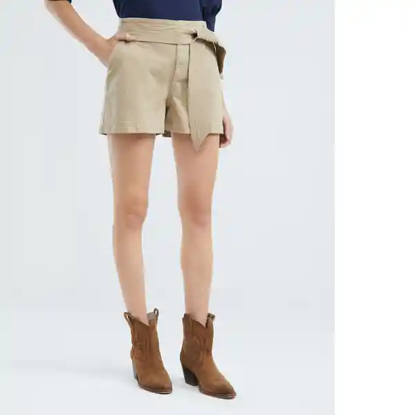 Short Belted Mujer Caqui 9 Talla 10 Chevignon