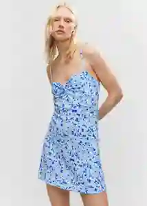 Vestido Sea Azul Talla L Mujer Mango