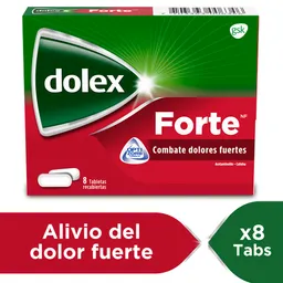 Dolex Forte Tabletas para el Alivio de Dolores Fuertes