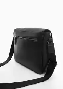 Bolso Mesenger Negro Talla 99 Hombre Mango