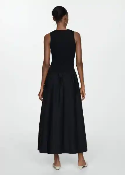 Vestido Valvi Negro Talla Xs Mujer Mango