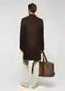 Abrigo Barley Marrón Talla S Hombre Mango