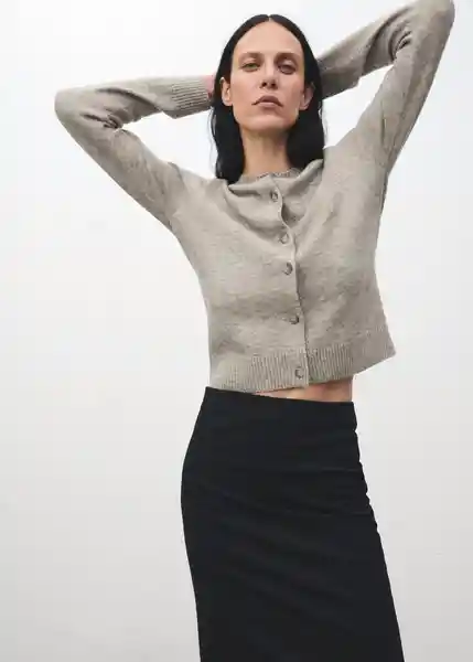 Cardigan Nekka Piedra Talla XL Mujer Mango