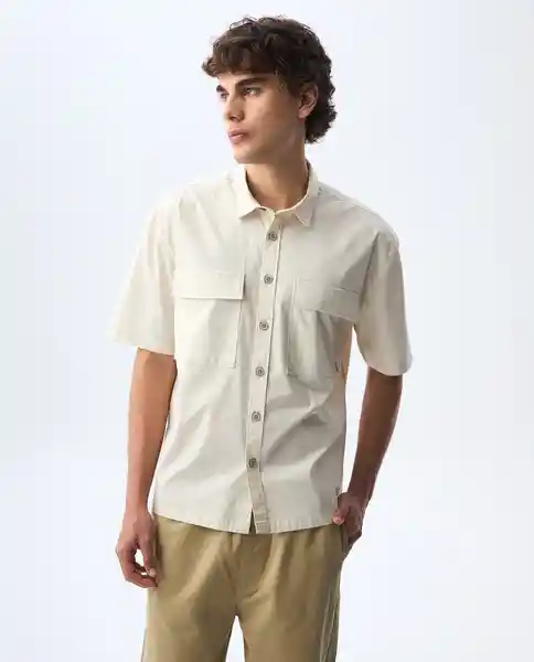 Camisa Hombre Crudo Talla XL 811G003_CRU130905 Americanino