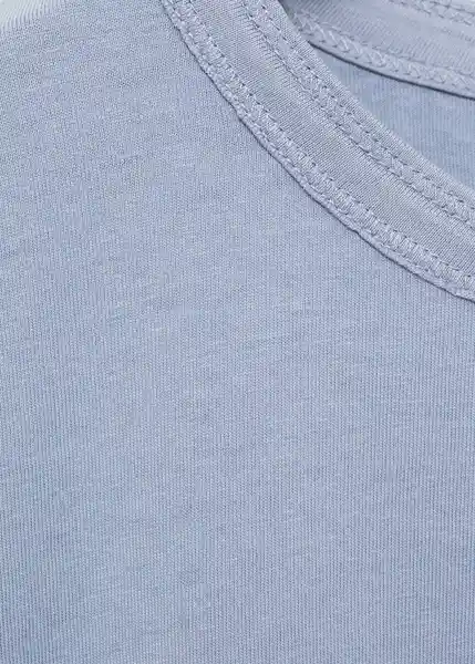 Camiseta Over Azul Talla 12 Niña Mango