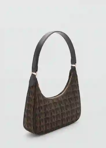 Bolso M Galicia Chocolate Talla 99 Mujer Mango