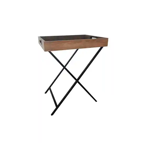 M + Design Mesa Lateral Bandeja Natural 48 x 35 x 60