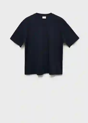 Camiseta Anouk Navy Talla L Hombre Mango