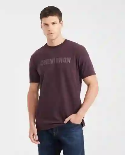 Camiseta C57 Graphic Morado Sombrío Ultra Oscuro T. L Chevignon