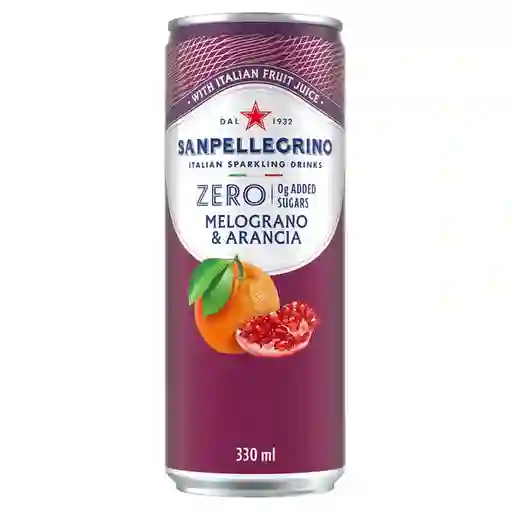 San Pellegrino Bebida Zero Naranja Granada Sin Azúcar