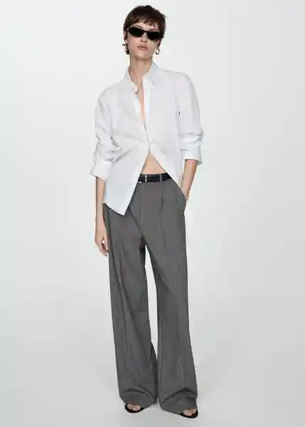 Pantalón Bowery Gris Talla 52 Mujer Mango