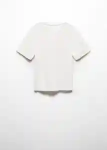 Camiseta Look Off White Talla 06 Niños Mango