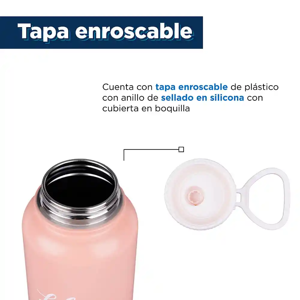 Miniso Termo de Acero Inoxidable Gradient Series Rosa