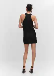 Vestido Hugo Negro Talla L Mujer Mango