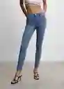 Pantalón Jean Anne Tejano Medio Talla 46 Mujer Mango