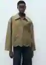 Sobrecamisa Swiss Khaki Talla M Mujer Mango